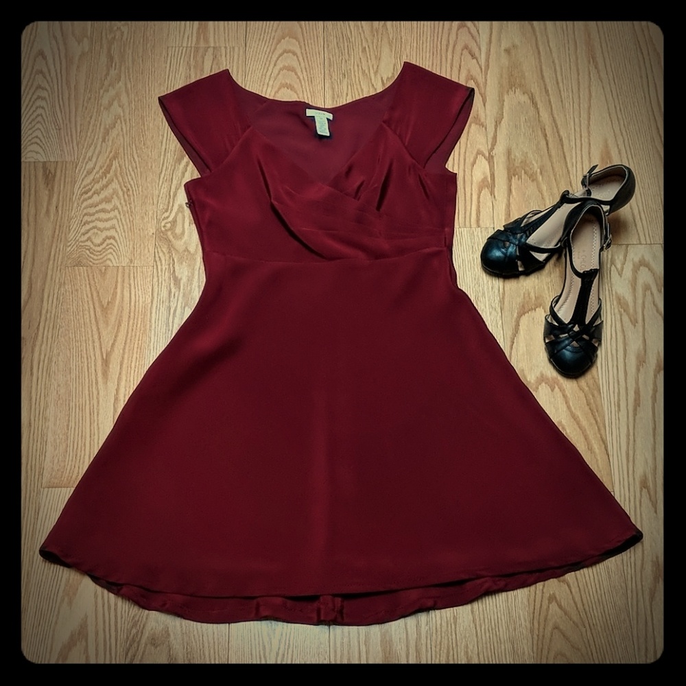 Beautiful wine colored party dress